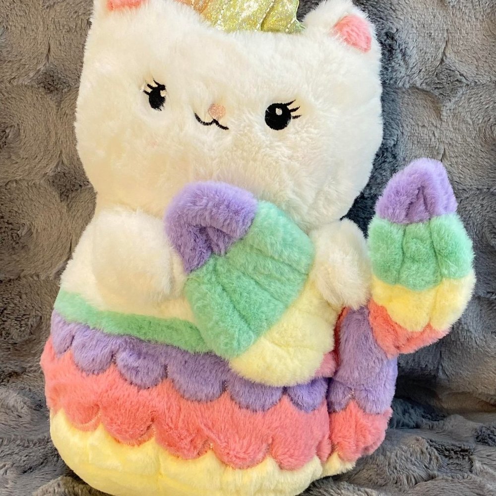 FAO Schwarz Meowmaid Car Mermaid 12" Tall Plush With Lights & Sound